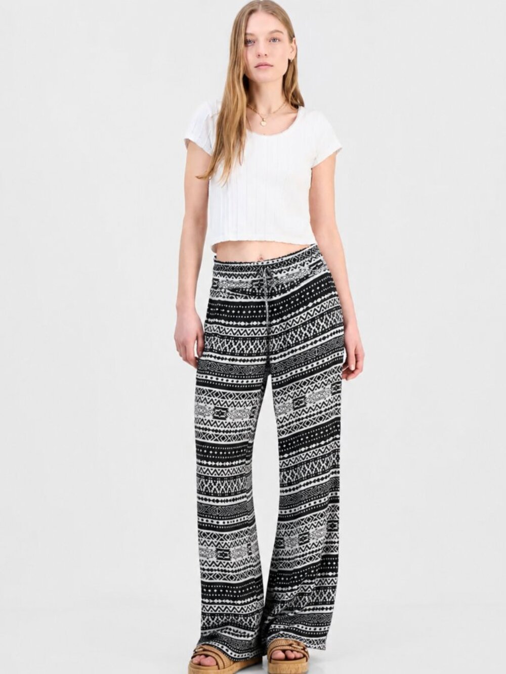 Bobbie Brooks Geometric Patterned Pants Size Small